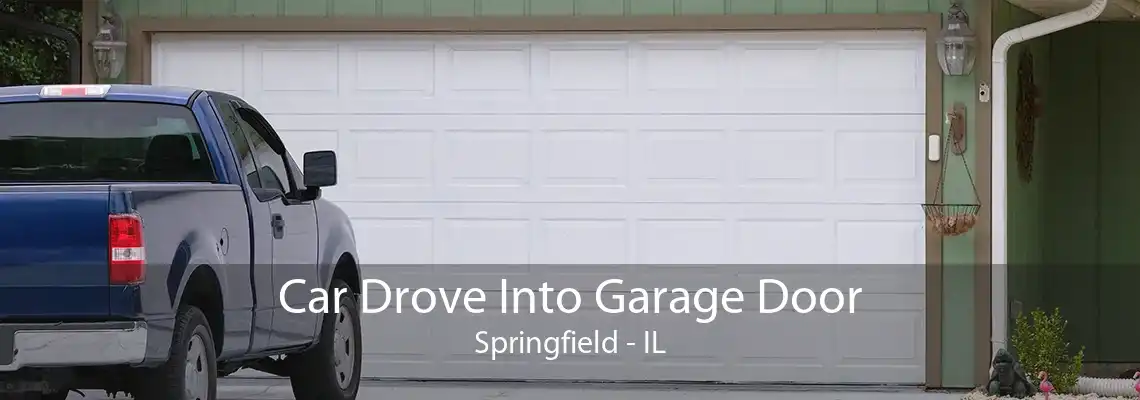 Car Drove Into Garage Door Springfield - IL